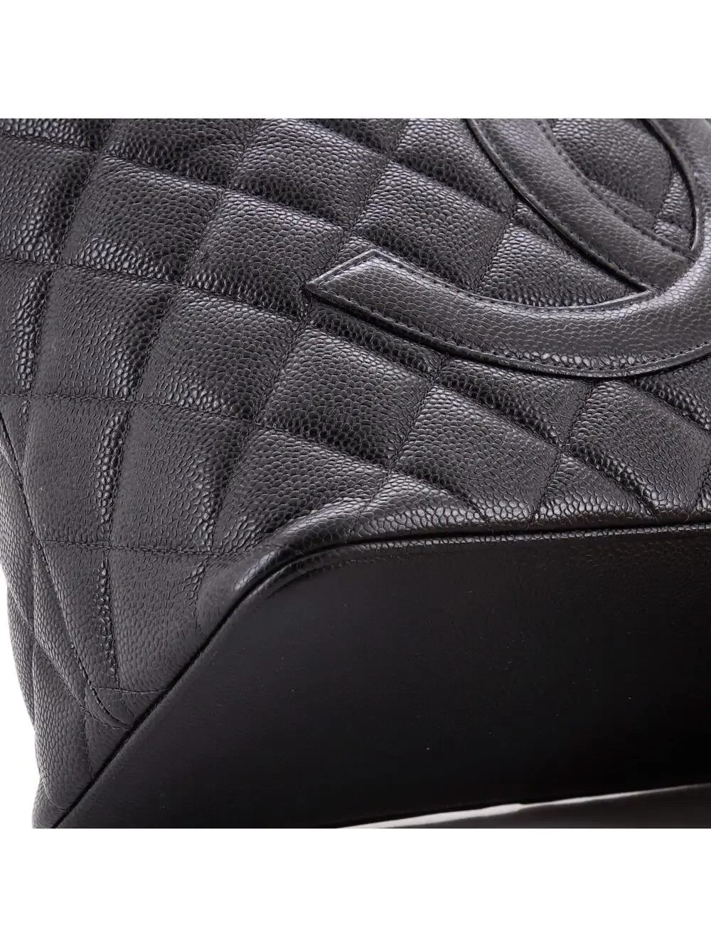 Chanel Medallion Tote Quilted Caviar #262248C25B